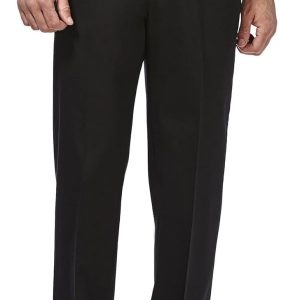 Men's Premium No Iron Khaki Classic Fit Flat Front Casual Pant (Regular and Big & Tall Sizes)