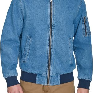 men Flight Satin Bomber Jacket